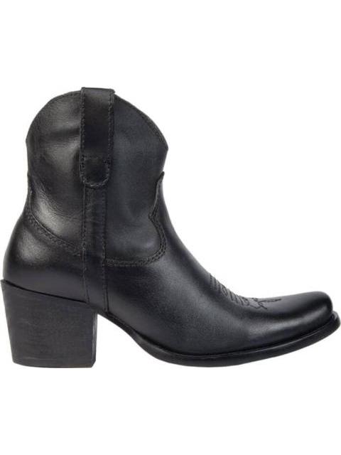 BOTA VAQUERA DE PIEL NEGRO TIERRA BENDITA