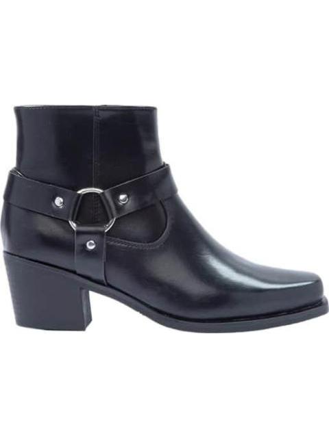 BOTA VAQUERA ESTRIBO LATERAL NEGRO TIERRA BENDITA