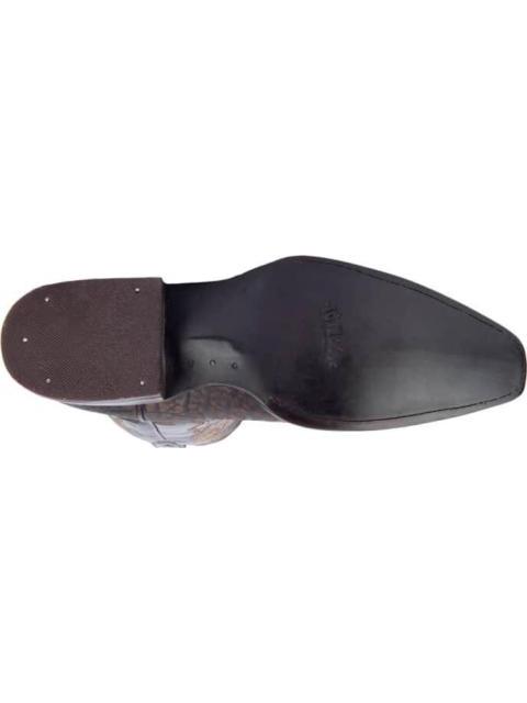 BOTA VAQUERA PIEL GRABADA CAFE JC MCCOY