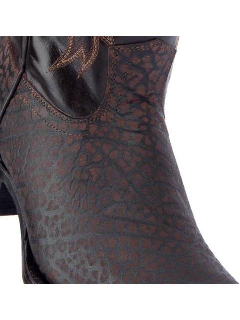 BOTA VAQUERA PIEL GRABADA CAFE JC MCCOY