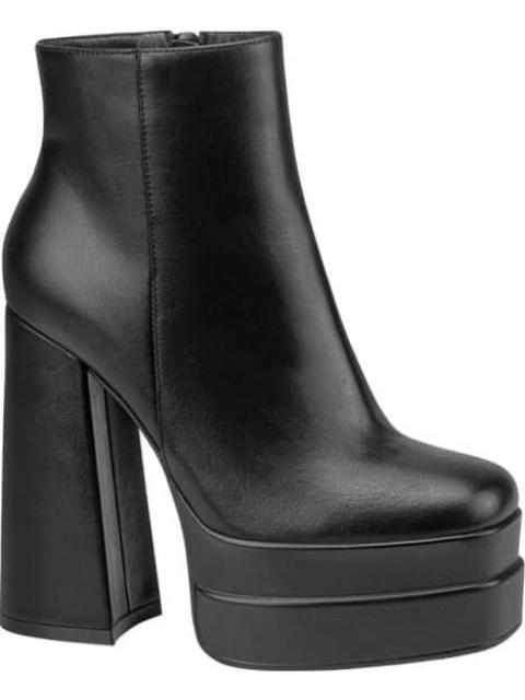 BOTA DOBLE PLATAFORMA TACON ALTO NEGRO ABUSIVA