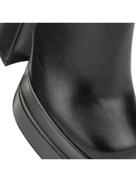 BOTA DOBLE PLATAFORMA TACON ALTO NEGRO ABUSIVA
