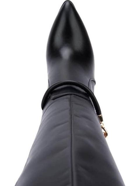 BOTA VESTIR TACON ANCHO NEGRO YAELI FASHION