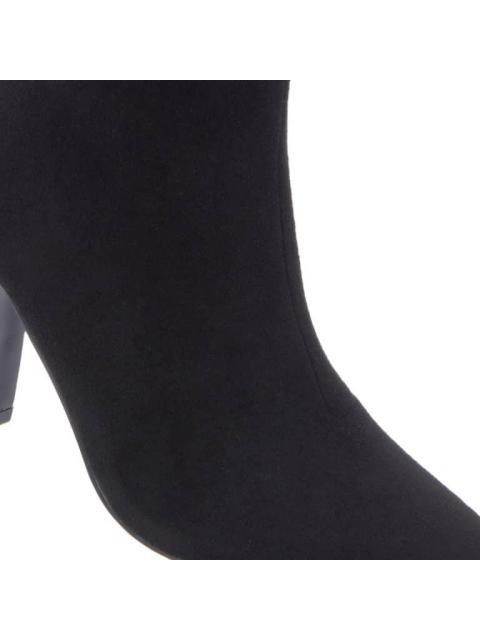 BOTA VESTIR TACON MEDIO NEGRO YAELI