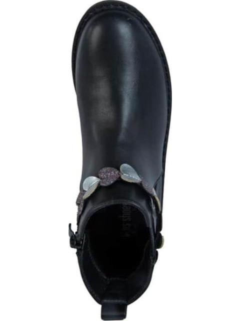 BOTIN CASUAL CORAZONES NEGRO VIVIS SHOES KIDS