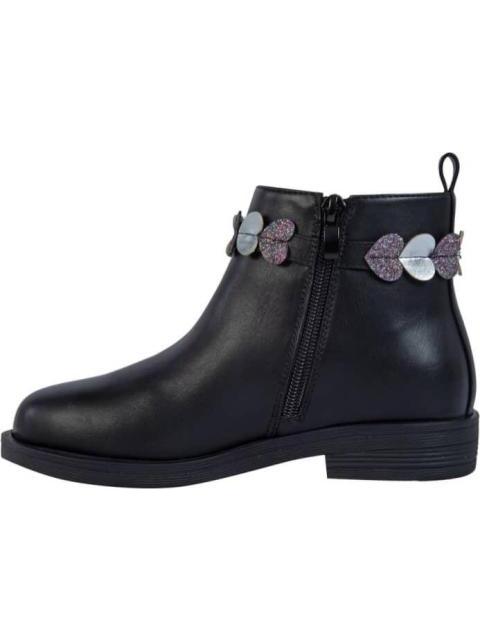 BOTIN CASUAL CORAZONES NEGRO VIVIS SHOES KIDS