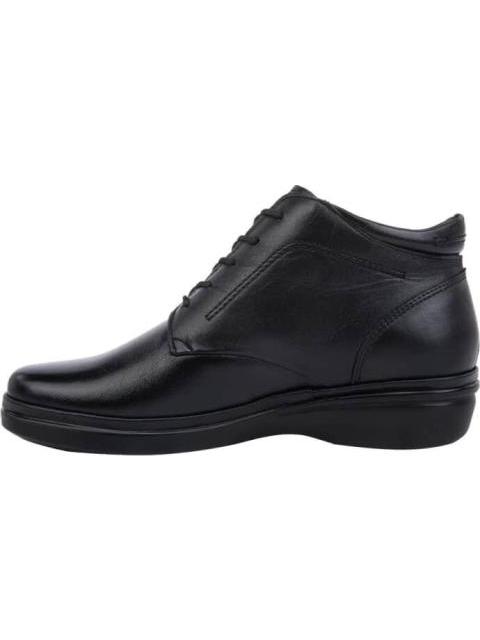 BOTIN DE PIEL NEGRO CALZADO PAZSTOR