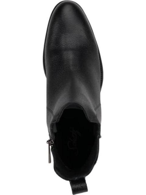 BOTIN DE PIEL NEGRO SCHATZ