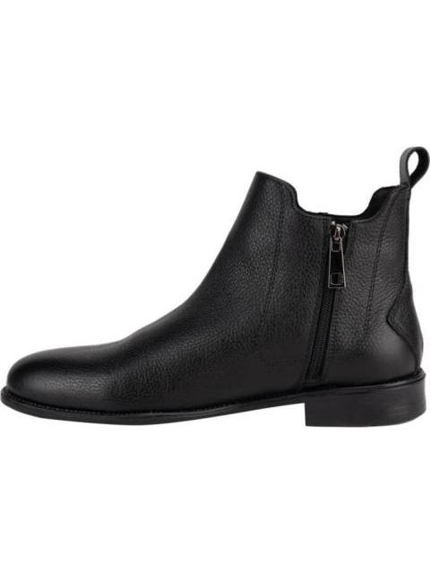 BOTIN DE PIEL NEGRO SCHATZ
