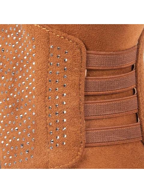 BOTIN GAMUZA CAMEL SHOSH CONFORT
