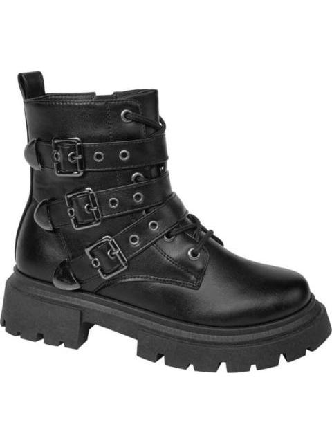 BOTIN HIKER CON HEBILLAS NEGRO VIVIS SHOES KIDS