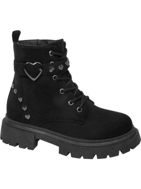 BOTIN HIKER CORAZONES NEGRO VIVIS SHOES KIDS