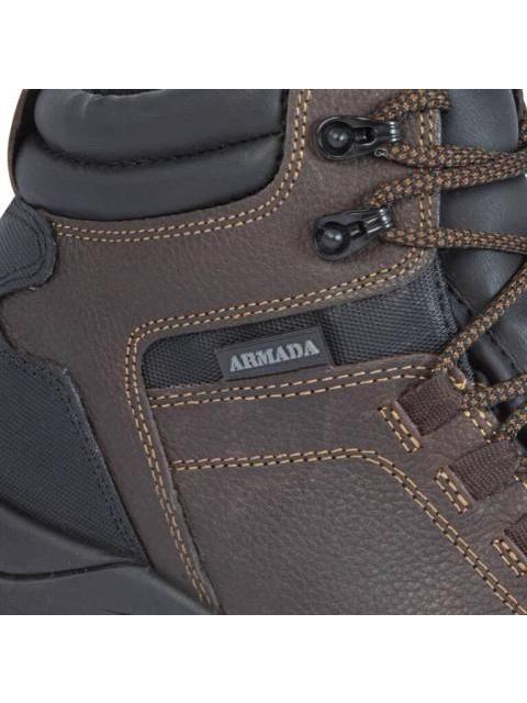 BOTIN INDUSTRIAL CASCO DE SEGURIDAD CAFE ARMADA