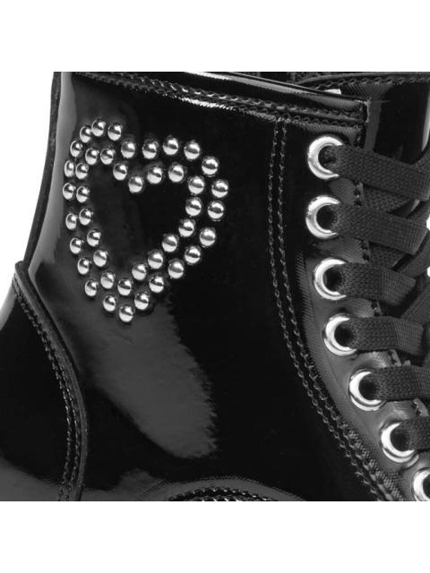BOTIN MILITAR CORAZON NEGRO BAMBINO