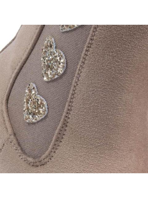 BOTIN SUELA TRACK CORAZONES TAUPE VIVIS SHOES KIDS