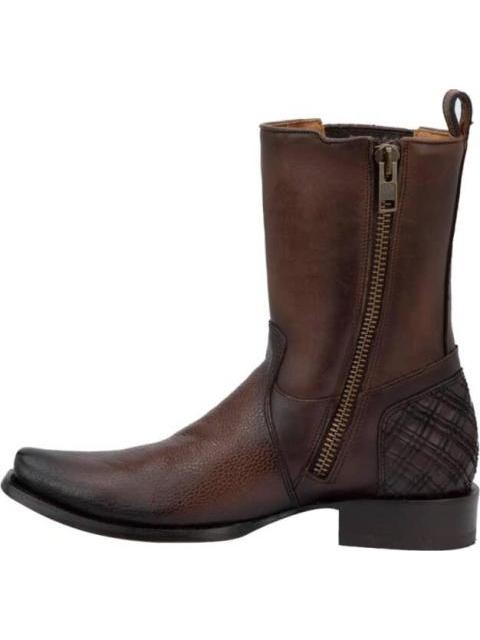 BOTIN VAQUERO CIERRE INTERNO MIEL CUADRA