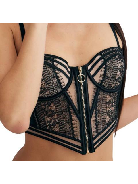 BRASIER BUSTIER NEGRO LOVE TO LOUNGE