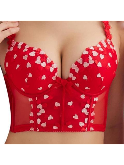 BRASIER BUSTIER ROJO LOVE TO LOUNGE
