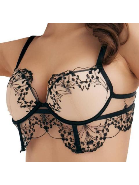 BRASIER COPA BALCONETTE NEGRO LOVE TO LOUNGE