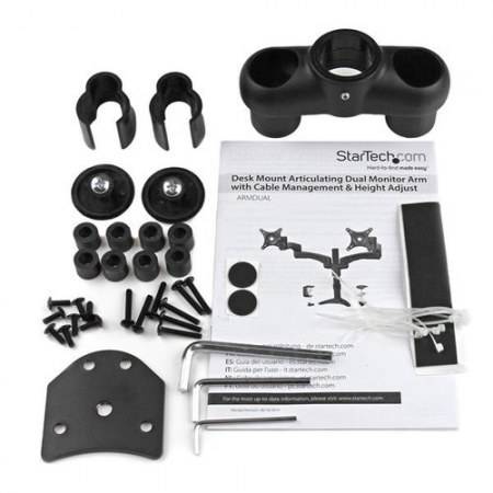STARTECH  SOPORTE CON BRAZOS ARTICULADOS PARA 2 MONITORES 12-24 MAX. 13.6KGS