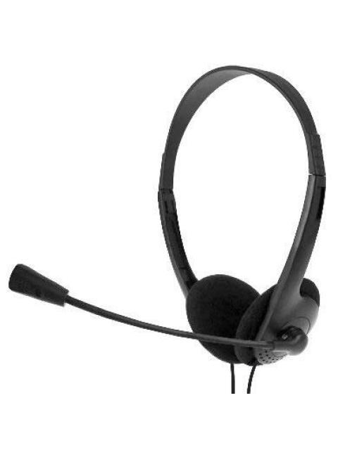 BROBOTIX AUDIFONOS CON MICROFONO 651497 ALAMBRICO 1.8 METROS 2X 3.5MM NEGRO