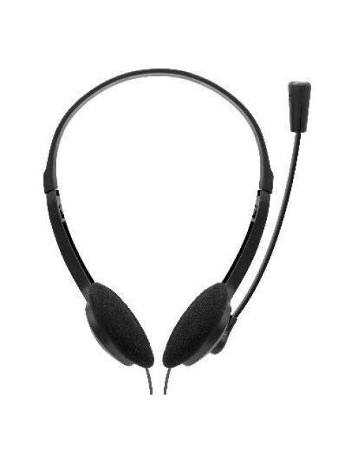 BROBOTIX AUDIFONOS CON MICROFONO 651497 ALAMBRICO 1.8 METROS 2X 3.5MM NEGRO