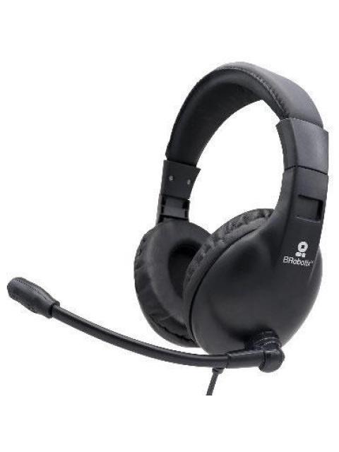 BROBOTIX AUDIFONOS GAMER 963012 ALAMBRICO 1.5 METROS 3.5MM NEGRO