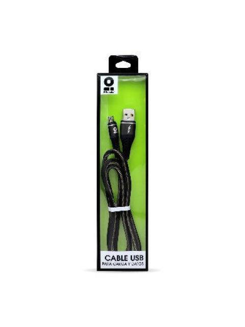 BROBOTIX CABLE USB A MACHO - MICROUSB B MACHO 1 METRO NEGRO
