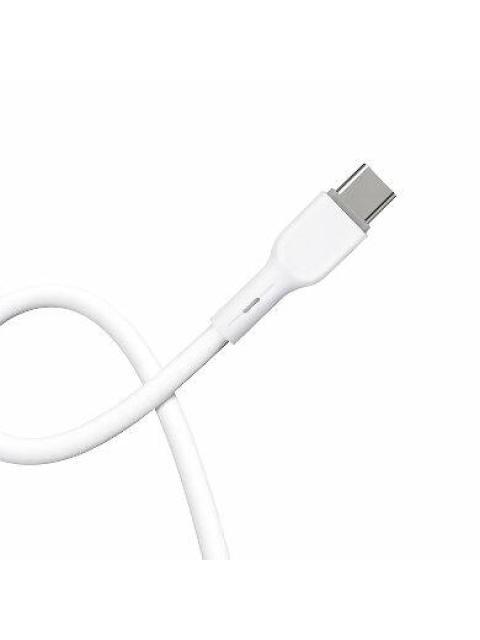 BROBOTIX CABLE USB-C MACHO - LIGHTNING 1 METRO BLANCO