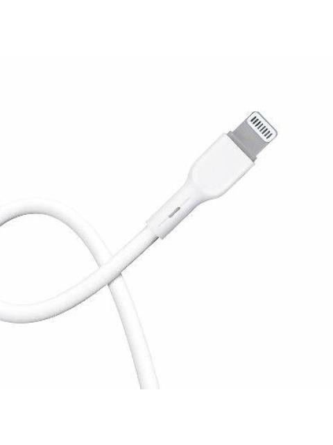 BROBOTIX CABLE USB-C MACHO - LIGHTNING 1 METRO BLANCO