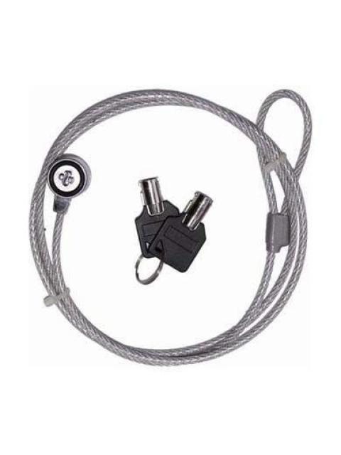 BROBOTIX CANDADO CON LLAVE PARA LAPTOP 1.3 METROS ACERO INOXIDABLE