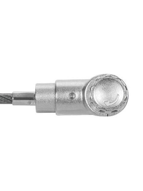 BROBOTIX CANDADO DE LLAVE PARA LAPTOPS 1.8 METROS PLATA