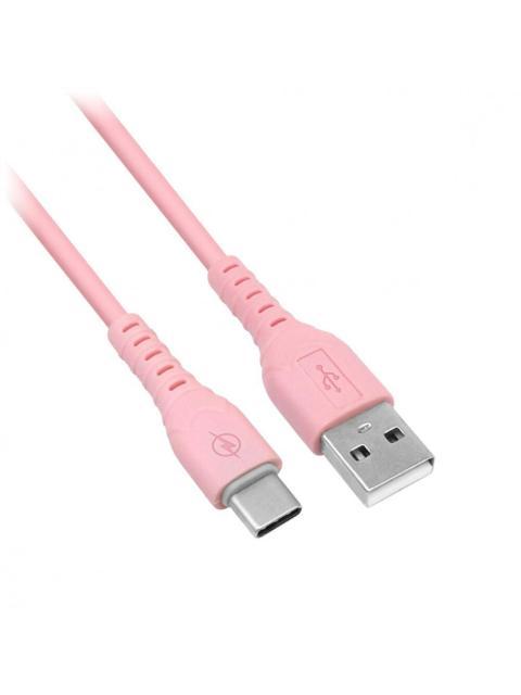 BROBOTIX CARGADOR DE PARED 6001332 5V 1X USB-A ROSA - INCLUYE CABLE USB A - USB C