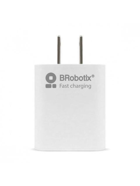 BROBOTIX CARGADOR DE PARED 6001349 5V 1X USB-A BLANCO - INCLUYE CABLE USB A - LIGHTNING