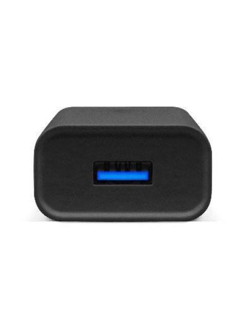 BROBOTIX KIT CARGADOR DE PARED DE CARGA RAPIDA 6001561 5V 1X USB-A 3.0 NEGRO - INCLUYE CABLE USB A - USB C