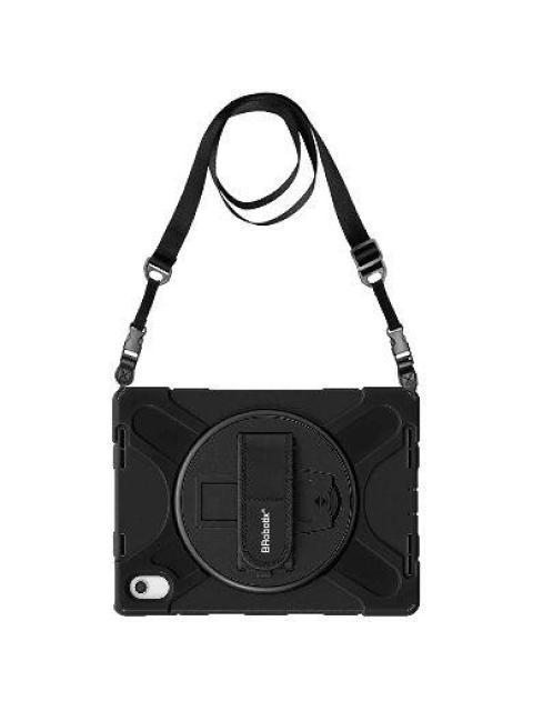 BROBOTIX FUNDA USO RUDO CON CORREA Y GIRO 360° PARA IPAD 10.9-10.ª GENERACION NEGRO