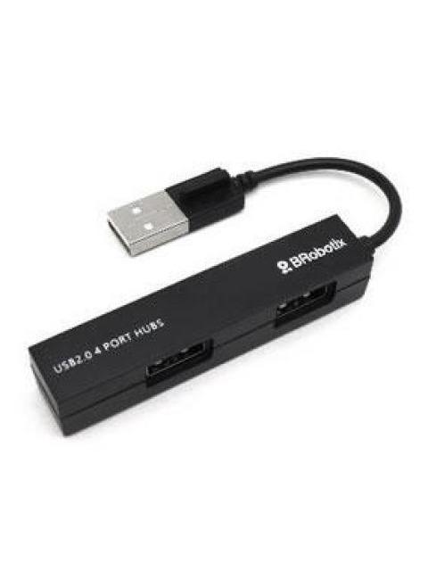 BROBOTIX HUB USB 2.0 - 4X USB 2.0 480 MBIT-S NEGRO