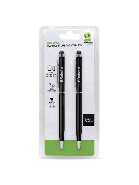 BROBOTIX LAPIZ DIGITAL STYLUS DUO PACK PARA TABLET NEGRO