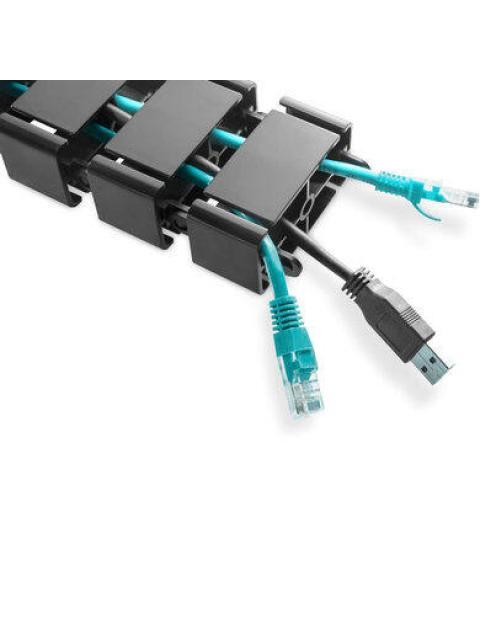 BROBOTIX ORGANIZADOR DE CABLES VERTICAL NEGRO