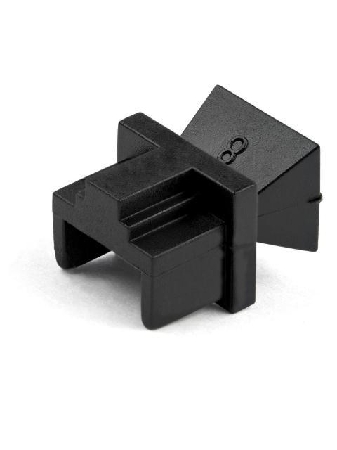 BROBOTIX TAPAS PARA CONECTOR RJ-45 NEGRO 100 PIEZAS