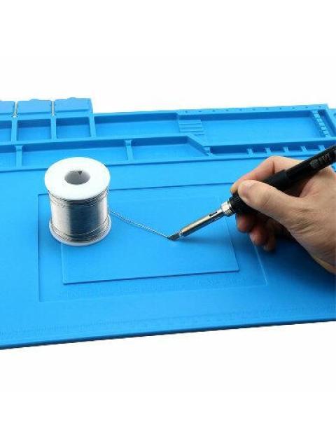 BROBOTIX TAPETE ORGANIZADOR ANTIESTATICO DE SILICON 300 X 450MM AZUL