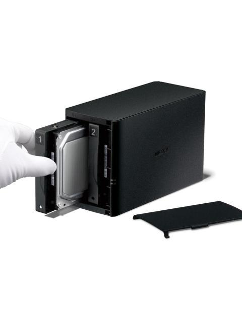 BUFFALO LINKSTATION SOHO NAS DE 2 BAHIAS 8TB (2X 4TB) MARVELL ARMADA 370 0.8GHZ SATA III NEGRO - INCLUYE DISCOS