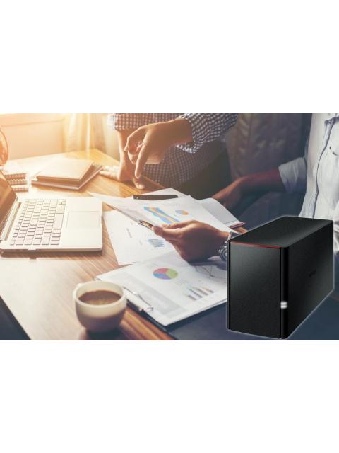 BUFFALO LINKSTATION SOHO NAS DE 2 BAHIAS 8TB (2X 4TB) MARVELL ARMADA 370 0.8GHZ SATA III NEGRO - INCLUYE DISCOS