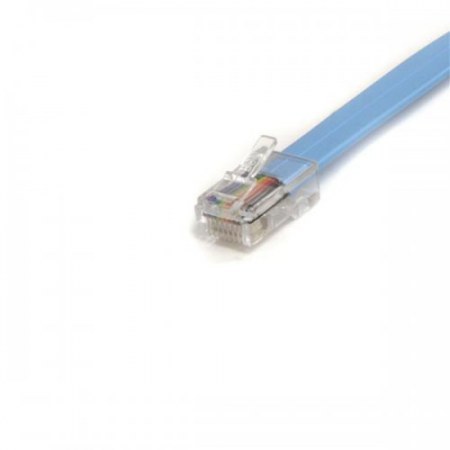 STARTECH  CABLE ROLLOVER DE CONSOLA CISCO ETHERNET RJ-45 MACHO - MACHO 1.8 METROS AZUL