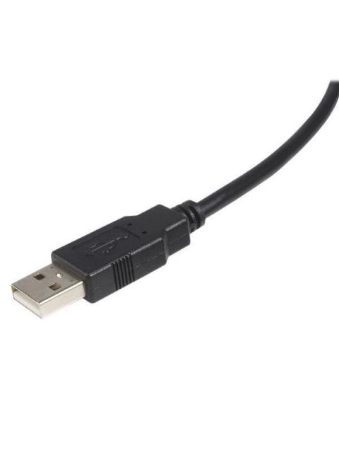 STARTECH  CABLE USB 2.0 PARA IMPRESORA USB A MACHO - USB B MACHO 1.8 METROS NEGRO