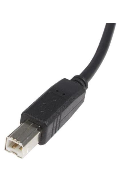 STARTECH  CABLE USB 2.0 PARA IMPRESORA USB A MACHO - USB B MACHO 1.8 METROS NEGRO