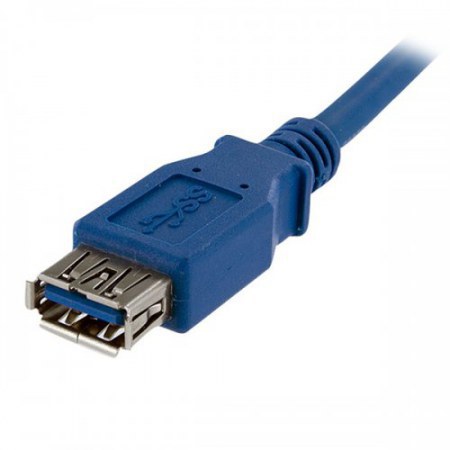 STARTECH  CABLE USB A MACHO - USB A HEMBRA 1 METRO AZUL