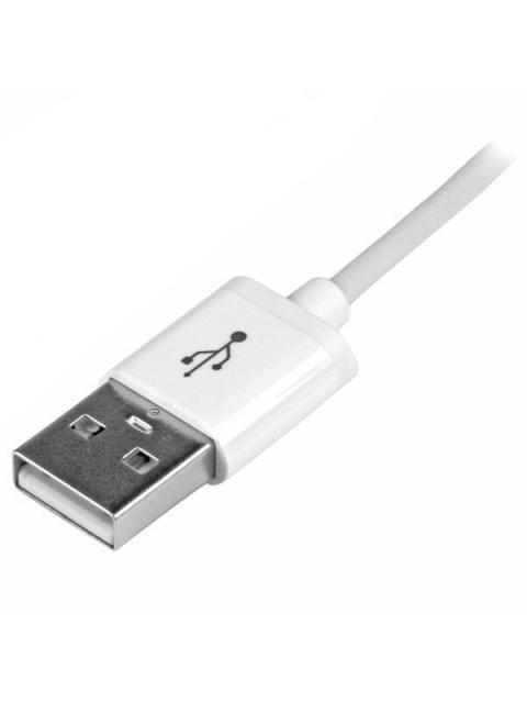 CABLE 1M LIGHTNING APPLE IPOD IPHONE 5 A USB 2.0 BCO STARTECH USBLT1MW