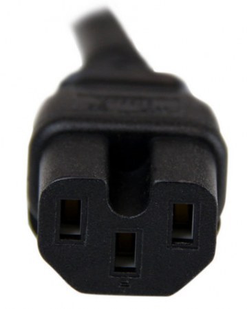 STARTECH  CABLE DE PODER NEMA 5-15P MACHO - C15 MACHO 2.4 METROS NEGRO