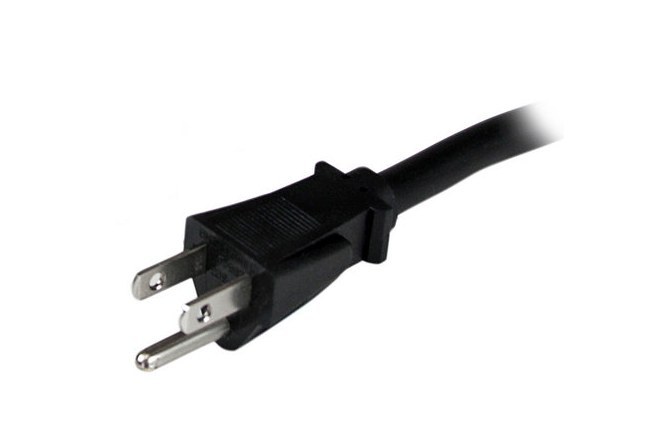 STARTECH  CABLE DE PODER NEMA 5-15P MACHO - C15 MACHO 2.4 METROS NEGRO